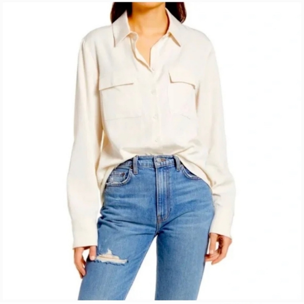 Reformation long-sleeved button down top size S - Picture 1 of 7